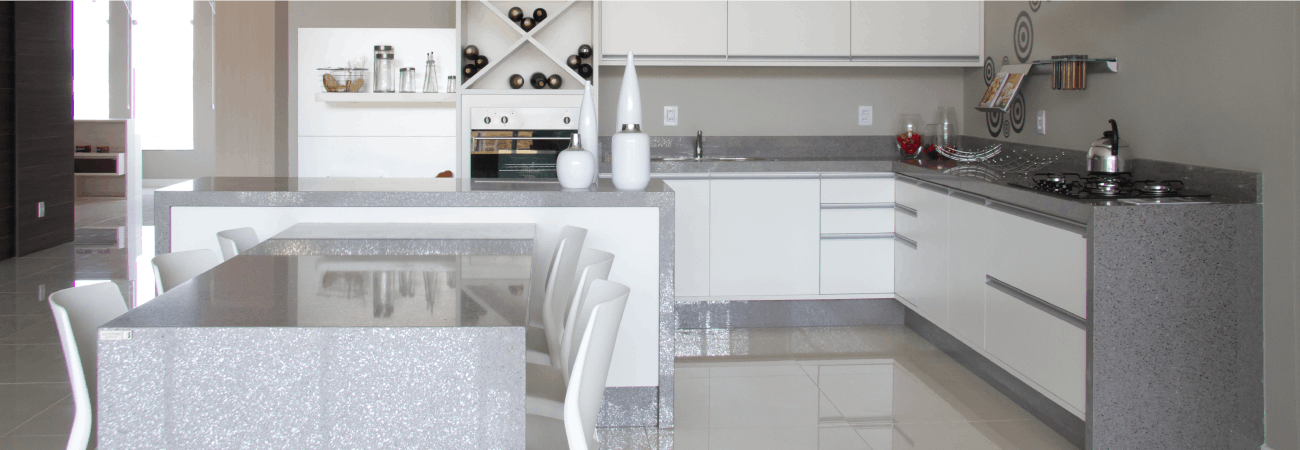 Cocinas nórdicas de silestone Cocinas blancas con encimeras silestone beige