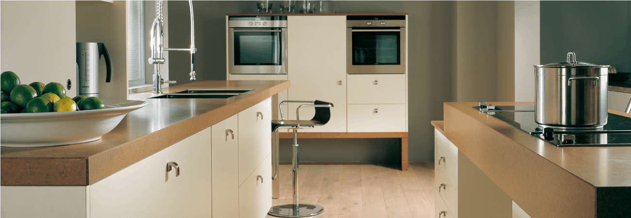 Cocinas tonos pastel de silestone Cocinas blancas con encimeras silestone beige