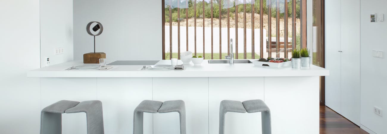 Kleine silestone keukens