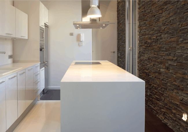 Kleine silestone keukens